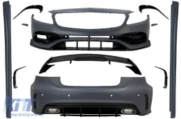 image-17-Body Kit pour Mercedes A W176 12-18 A45 Look Spoiler Splitters Fins Aero