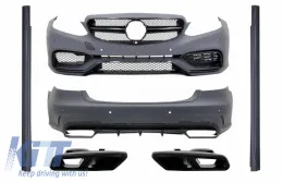 image-6-Body Kit pour Mercedes E W212 Facelift 13-16 Pare-chocs Embouts E63 Design