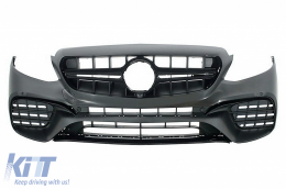 Body Kit pour Mercedes E W213 16-19 E63 Look Pare-chocs Diffuseur Embouts-image-6027851