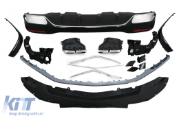 Body Kit pour Mercedes GLE W166 SUV 2015-2018 Pare-chocs Diffuseur Silencieux-image-6098166