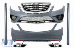 image-47-Body Kit pour Mercedes S W222 13-06.17 embouts d'échappement calandre chromée