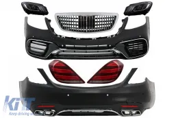 image-39-Body Kit pour Mercedes W222 Facelift 13-17 Pare-chocs LED Dynamic S63 Look