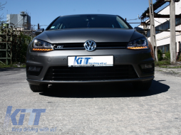 Body Kit pour VW Golf 7 VII 12-17 Pare-chocs Grilles Jupes latérales Diffuseur R-line Look-image-6008250