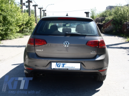 Body Kit pour VW Golf 7 VII 12-17 Pare-chocs Grilles Jupes latérales Diffuseur R-line Look-image-6008251