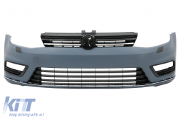 Body Kit pour VW Golf 7 VII 12-17 Pare-chocs Grilles Jupes latérales Diffuseur R-line Look-image-6017982