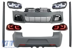 image-15-Body Kit pour VW Golf VI 6 MK6 08-13 R20 Look Phares Feux Arrière Dynamiques