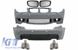 image-78-Body Kit prikladan za BMW serije 1 E81 Hatchback (2004-2011) M sport Dizjan s kromiranim vrhovima ispušnog lonca