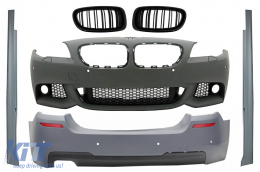 image-13-Body Kit prikladan za BMW serije 5 F10 (2011-2013) sa središnjom Maske bubreg i bočnim pragovima M-Technik Dizjan