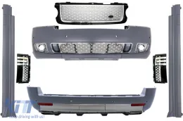 image-24-Body Kit prikladan za Land Range Rover Vogue L322 (2002-2012) Black Srebrni Grille Edition Autobiografski dizajn