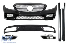 image-8-Body Kit prikladan za MERCEDES C-Klasa W205 S205 (2014-2018) Standard Ed. C63 Dizjan