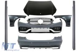 image-7-Body Kit prikladan za Mercedes E-Class W212 Facelift (2013-2016) E63 Dizjan bočnih pragova