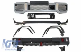 image-5-Body Kit prikladan za Mercedes G-Klasa W463 (1989-2017) G63 G65 Dizjan s Rubnjak za blatobran lukovima kotača i LED DRL Spojler