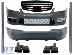 image-34-Body Kit prikladan za Mercedes W221 S-Class (2005-2011) S63 S65 Dizjan s prednjom rešetkom i vrhovima ispušnog prigušivača