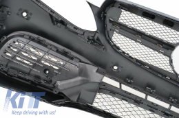 Body Kit Profulaktíras gia Mercedes W212 Ananéosh 13-16 E63 Look Exhaust Tips Skirts-image-6061231