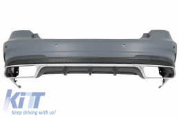 Body Kit Profulaktíras gia Mercedes W212 Ananéosh 13-16 E63 Look Exhaust Tips Skirts-image-6061269