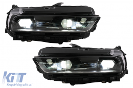 Body Kit Profylaktíras gia BMW Seirá 7 F01 08-15 Conversion G70 Look Headlights Hood-image-6107666