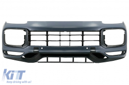 Body Kit Punte Quad per Porsche Cayenne 9Y0 18+ Conversione in Turbo & Aero Look-image-6080271