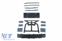 Body Kit Punte Quad per Porsche Cayenne 9Y0 18+ Conversione in Turbo & Aero Look-image-6080296