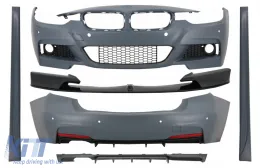image-15-Body Kit Splitter avant Diffuseur pour BMW 3 F30 11-19 M-Performance Look Carbone