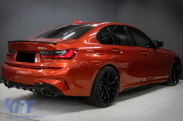 Body Kit Spoiler Calandre pour BMW 3 G20 G21 18+ M340i Look Noir Échappement Conseils-image-6090455