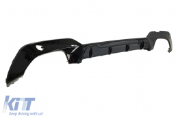 Body Kit Spoiler Griglia per BMW 3 G20 G21 18-22 M Look Nero Diffusore Scarico Punte-image-6085175