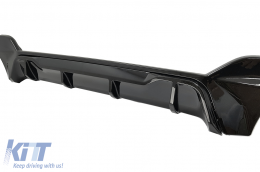 Body Kit Spoiler Griglia per BMW 3 G20 G21 18-22 M Look Nero Diffusore Scarico Punte-image-6085179
