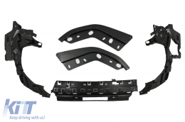 Body Kit Spoiler Griglia per BMW 3 G20 G21 18-22 M Look Nero Diffusore Scarico Punte-image-6085194