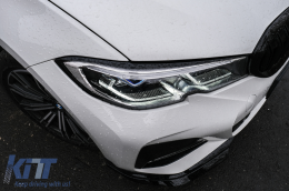 Body Kit Spoiler Griglia per BMW 3 G20 G21 18-22 M Look Nero Diffusore Scarico Punte-image-6092820