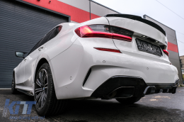 Body Kit Spoiler Griglia per BMW 3 G20 G21 18-22 M Look Nero Diffusore Scarico Punte-image-6092830