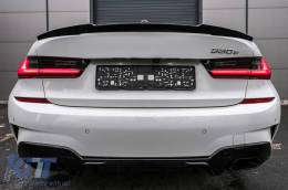 Body Kit Spoiler Griglia per BMW 3 G20 G21 18-22 M Look Nero Diffusore Scarico Punte-image-6092831