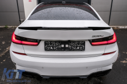 Body Kit Spoiler Griglia per BMW 3 G20 G21 18-22 M Look Nero Diffusore Scarico Punte-image-6092832