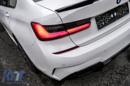 Body Kit Spoiler Griglia per BMW 3 G20 G21 18-22 M Look Nero Diffusore Scarico Punte-image-6092833