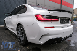 Body Kit Spoiler Griglia per BMW 3 G20 G21 18-22 M Look Nero Diffusore Scarico Punte-image-6092836