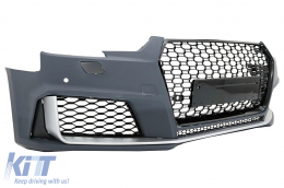 Body Kit suitable for Audi A4 B9 8W (2016-2018) with Rear Diffuser RS4 Design-image-6072856