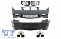 Body Kit suitable for BMW 1 Series E81 E82 E87 E88 (2004-2011) 1M Design With Air Duct Vent - COFBBME87M1WOGRBTY