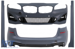 Body Kit suitable for BMW 2 Series F45 LCI Active Tourer (05.2017-12.2019) M-Technik Design Double Outlet for Single Exhaust - CBBMF45LCIMTDO