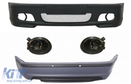image-39-Body Kit suitable for BMW 3 Series E46 Sedan (1998-2004) Bumper With PDC and Fog Lights Smoke Lens M-Technik Design
