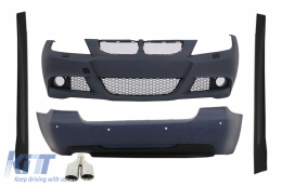 image-13-Body Kit suitable for BMW 3 Series E90 (2005-2008) M-Technik Design With Exhaust Muffler M-Power