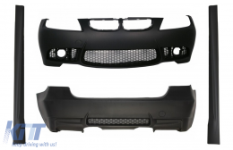 image-21-Body Kit suitable for BMW 3 Series E90 (2004-2008) Front and Rear Bumper without Fog Lamps with Side Skirts Non LCI M3 Design