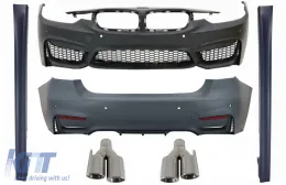 image-78-Body Kit suitable for BMW 3 Series F30 (2011-2015) F30 LCI (2016-up) with Exhaust Muffler Tips M3 Sport Design