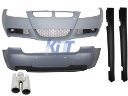 Body Kit suitable for BMW 3 Series Touring E91 (2005-2008) M-Technik Design With Exhaust Muffler Tips ACS-design