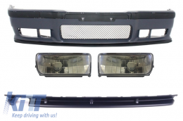 Body Kit suitable for BMW 3er E36 (1992-1997) M3 Design With Smoke Fog Lights - COFBBME36M3D
