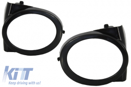 Body Kit suitable for BMW 5 Series E39 (1997-2003) Double Outlet M5 Design with Fog Lights Smoke and Central Grilles Piano Black-image-6089440