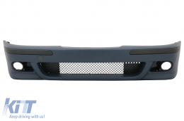 Body Kit suitable for BMW 5 Series E39 (1997-2003) Double Outlet M5 Design with PDC+Grog Lights Chrom and Central Grilles Piano Black+Door Moldings-image-6000022