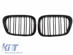 Body Kit suitable for BMW 5 Series E39 (1997-2003) Double Outlet M5 Design with PDC+Grog Lights Chrom and Central Grilles Piano Black+Door Moldings-image-6000027