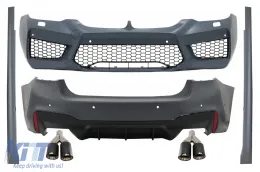 image-58-Body Kit suitable for BMW 5 Series G30 (2017-2019) M5 Design Exhaust Muffler Tips Carbon Fiber