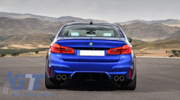 Body Kit suitable for BMW 5 Series G30 (2017-2019) M5 Design with Exhaust Muffler Tips-image-6107177
