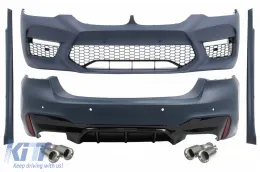 image-79-Body Kit suitable for BMW 5 Series G30 (2017-2019) M5 Design with Exhaust Muffler Tips
