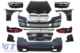 Body Kit suitable for BMW 7 Series F01 (2008-2015) Conversion to G12 Facelift Design