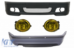 Body Kit suitable for BMW E46 Sedan (1998-2004) Bumper With PDC and Fog Lights Yellow M-Technik Design - COFBBME46MT4DPDC03Y